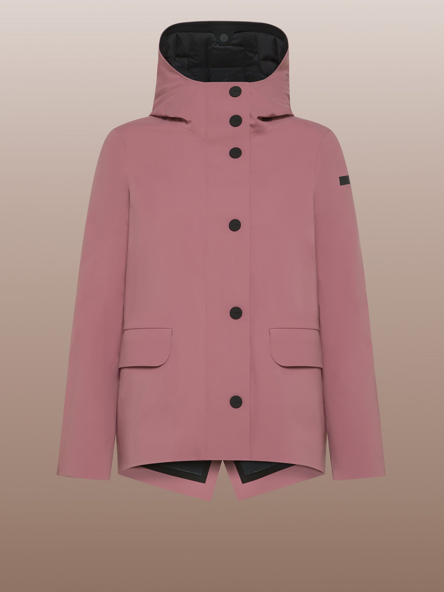 Color Detachable Parka Short Wom Jkt