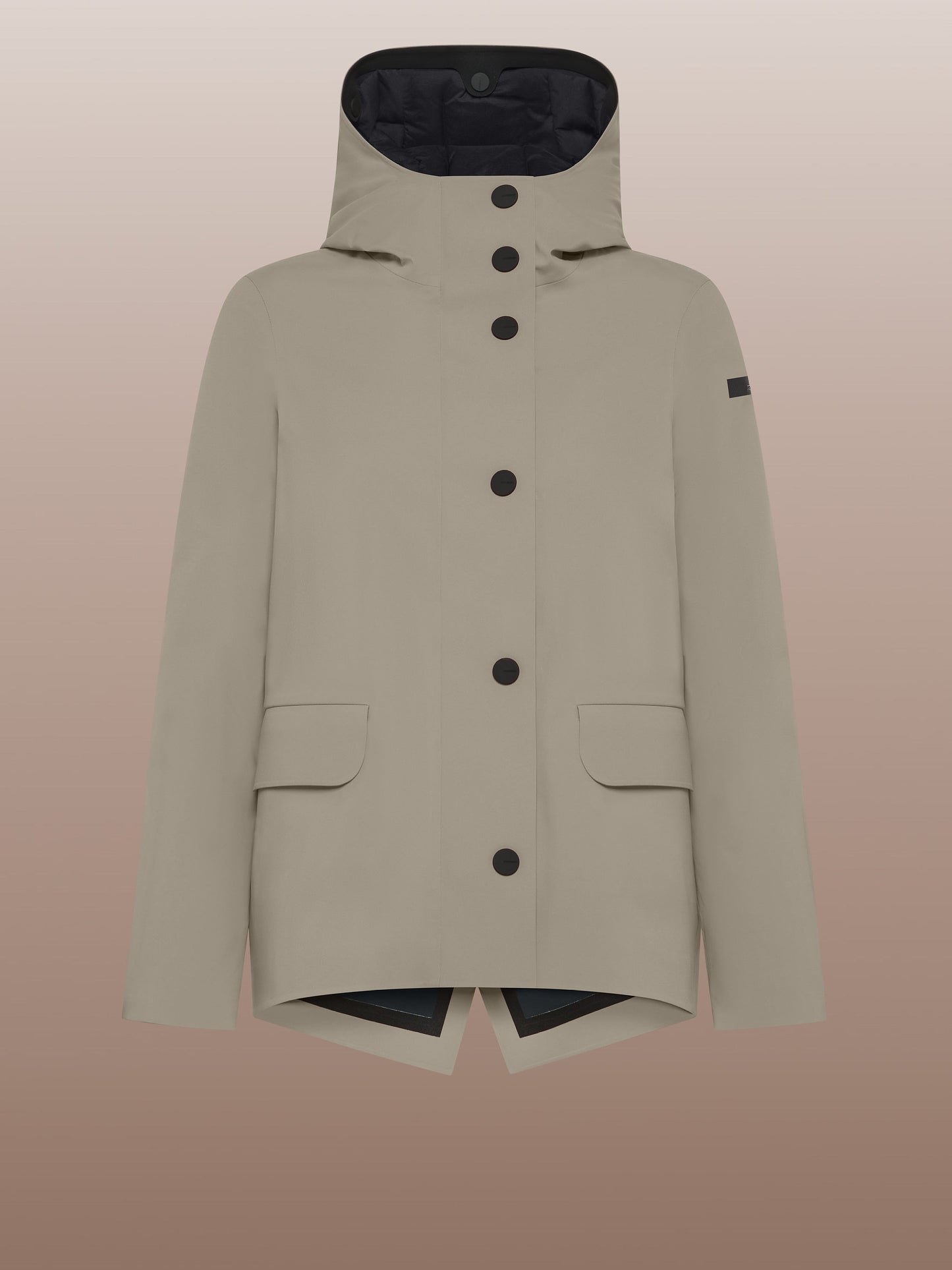 Color Detachable Parka Short Wom Jkt
