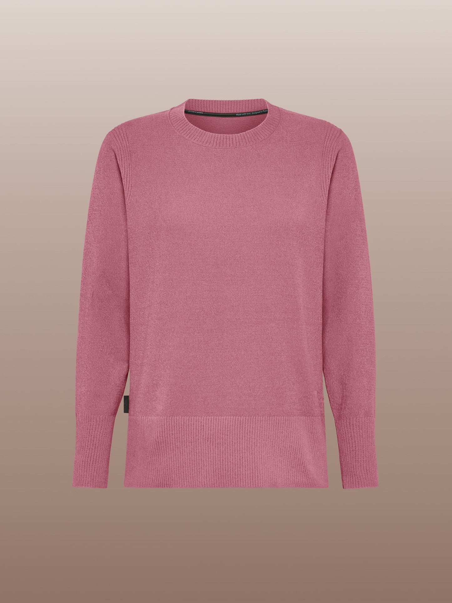 Velvet Vent Round Wom Knit