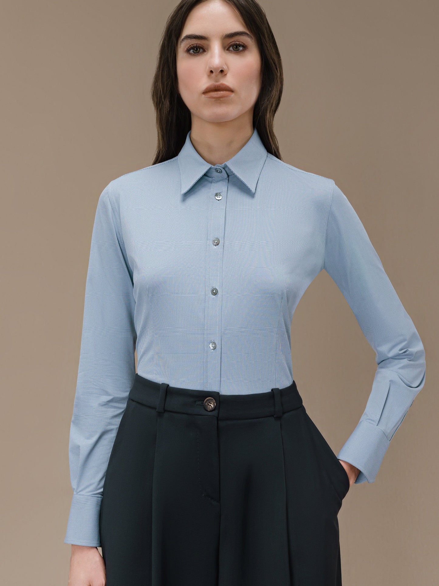 Oxford Jacquard Wom Shirt