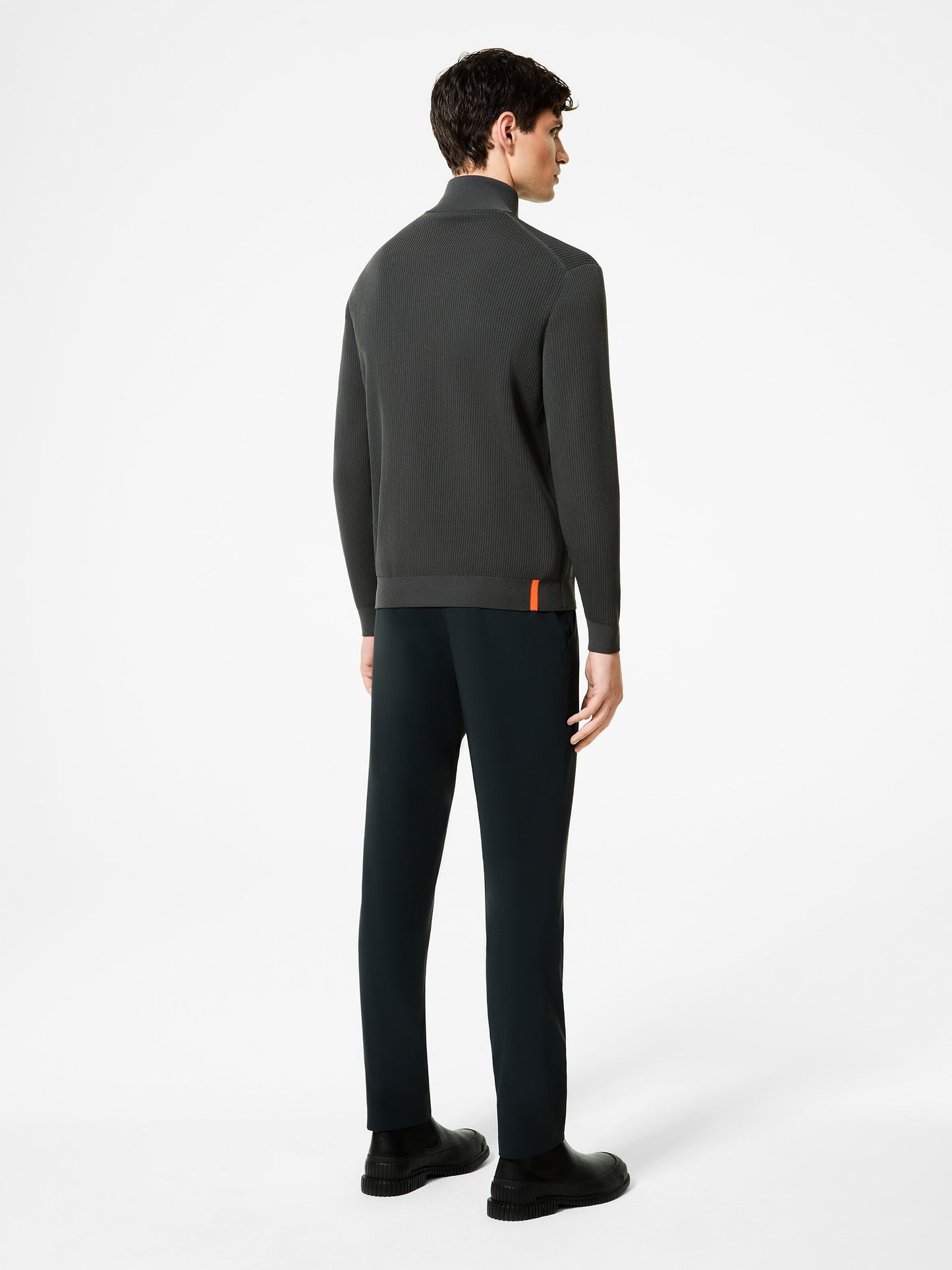Amos  Perlupin Full Zip Knit