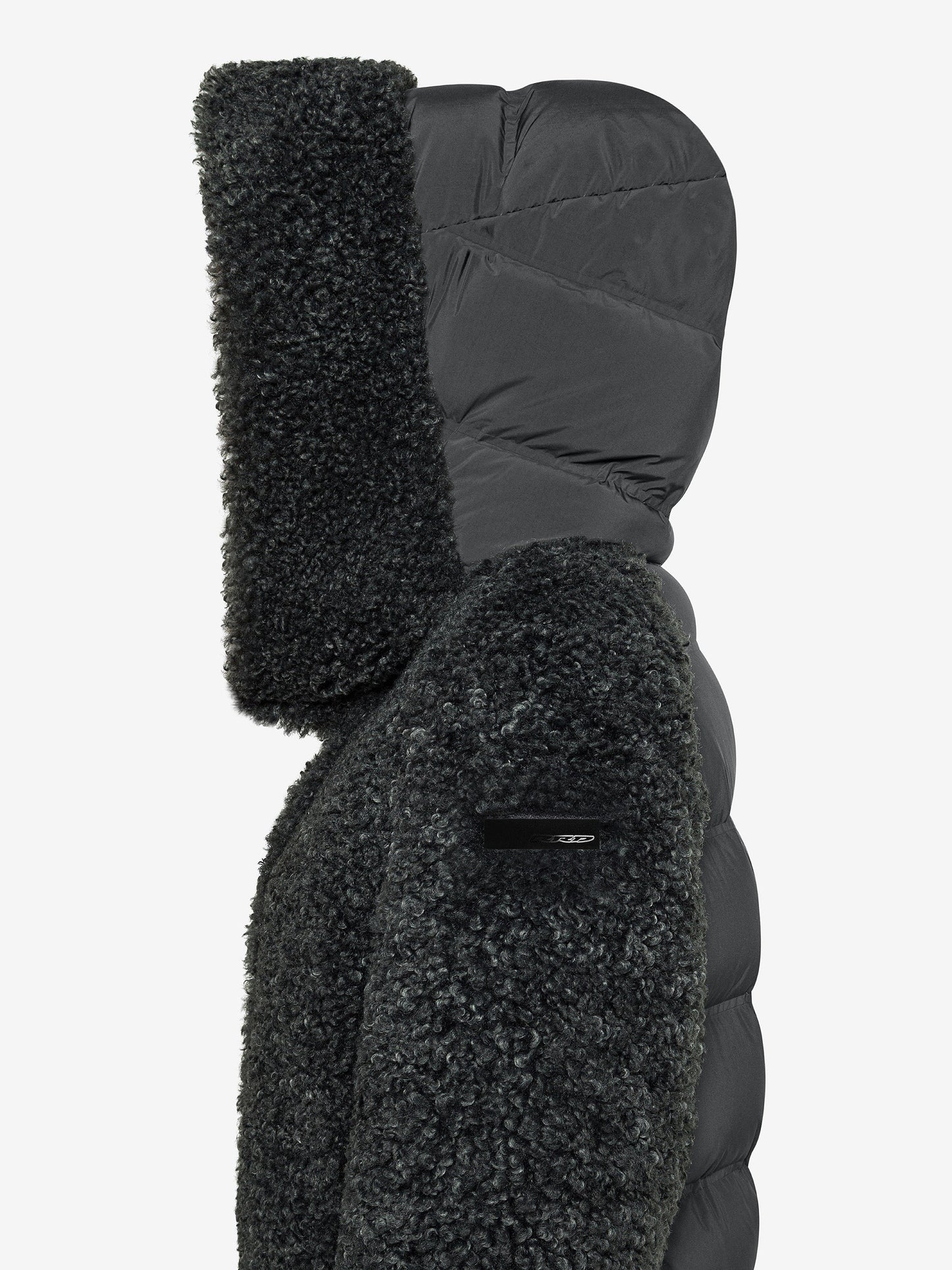 Lamb Hybrid Hood Wom Jkt