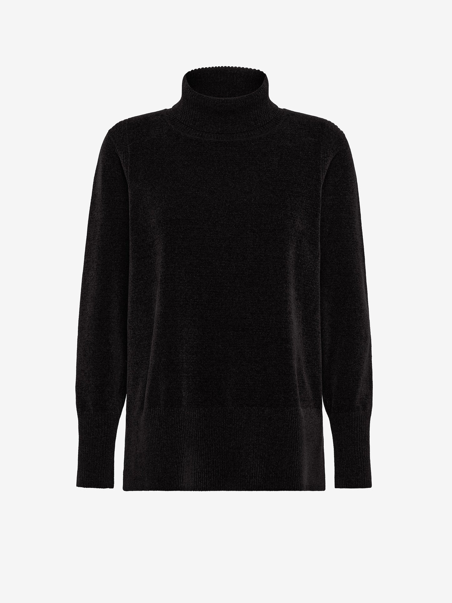 Velvet Vent Turtleneck Wom Knit