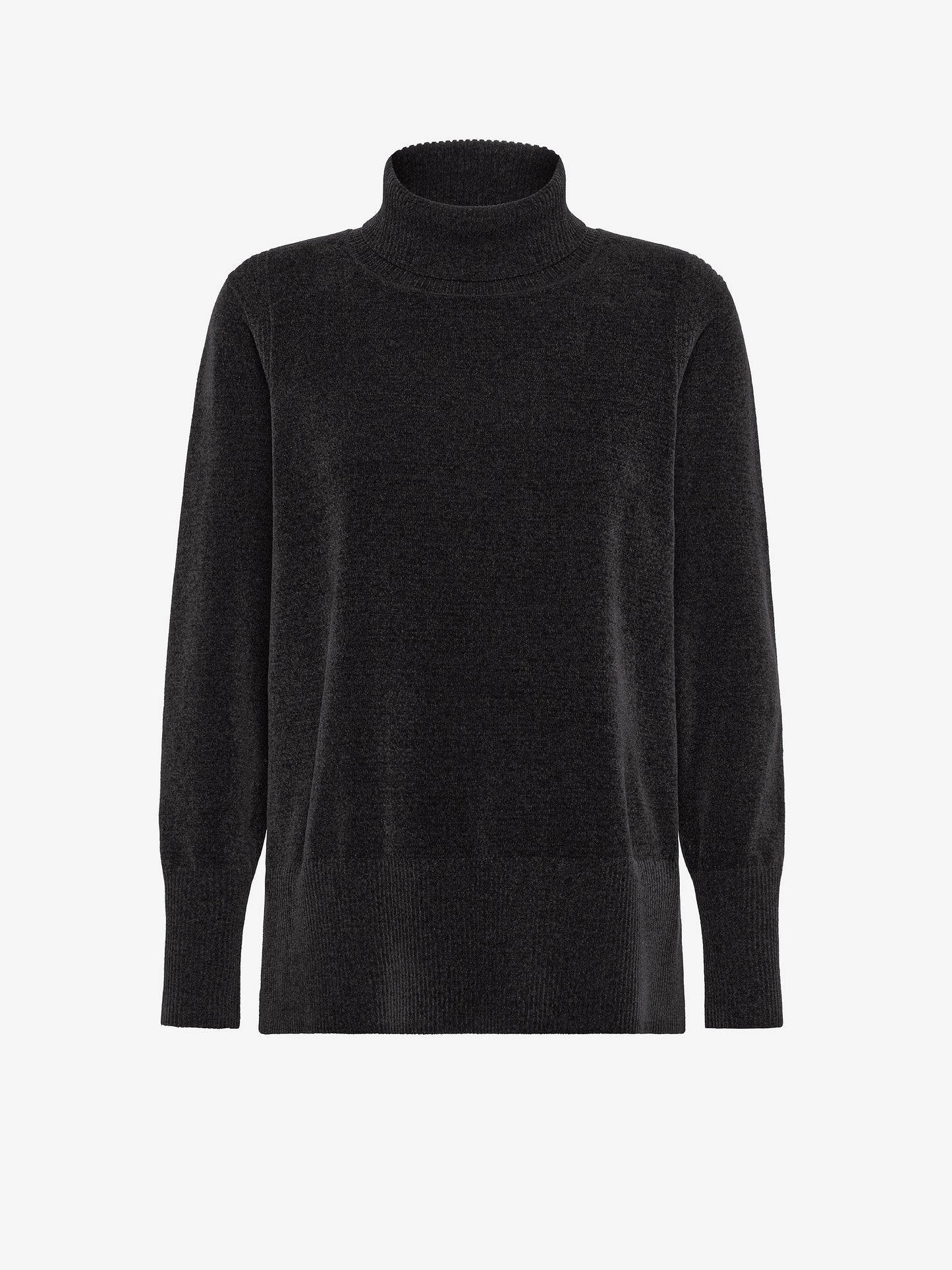 Velvet Vent Turtleneck Wom Knit
