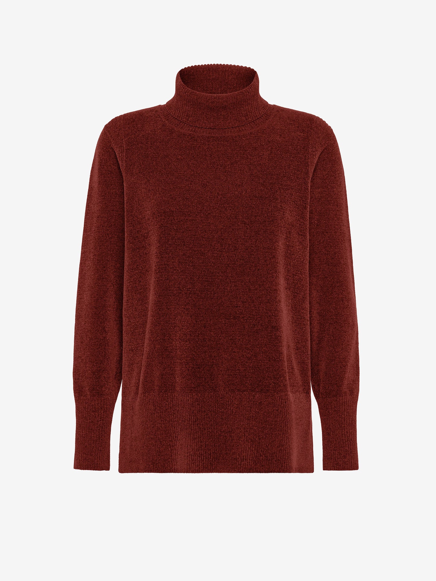 Velvet Vent Turtleneck Wom Knit