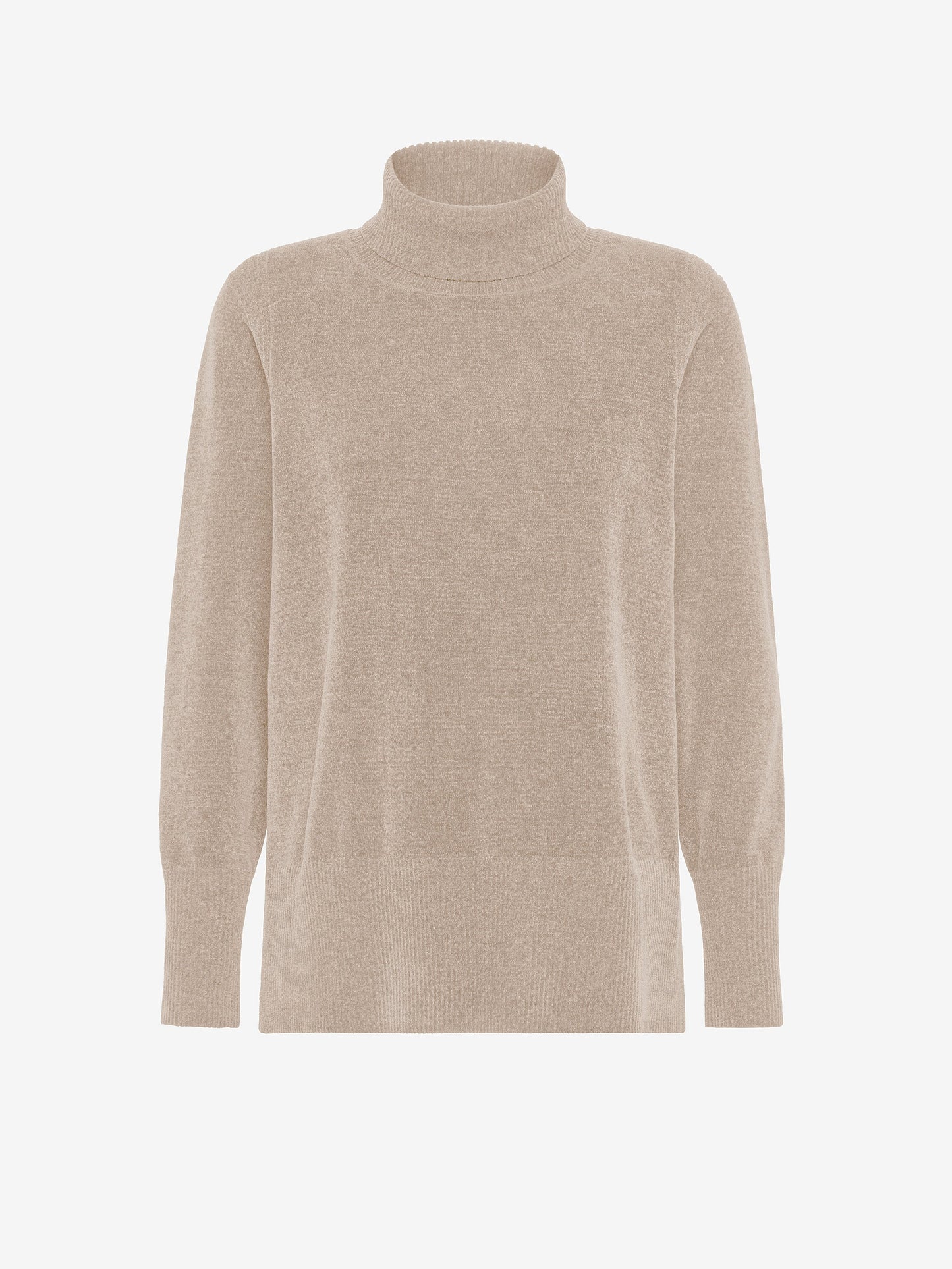 Velvet Vent Turtleneck Wom Knit