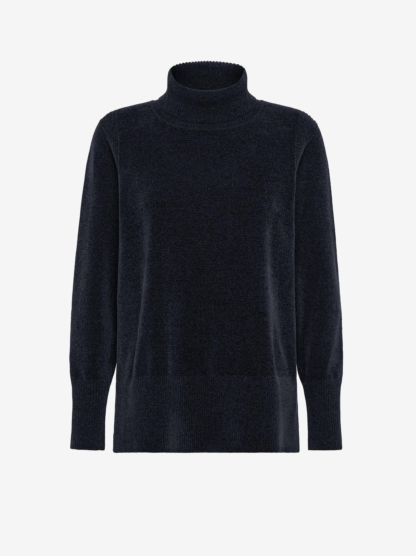 Velvet Vent Turtleneck Wom Knit
