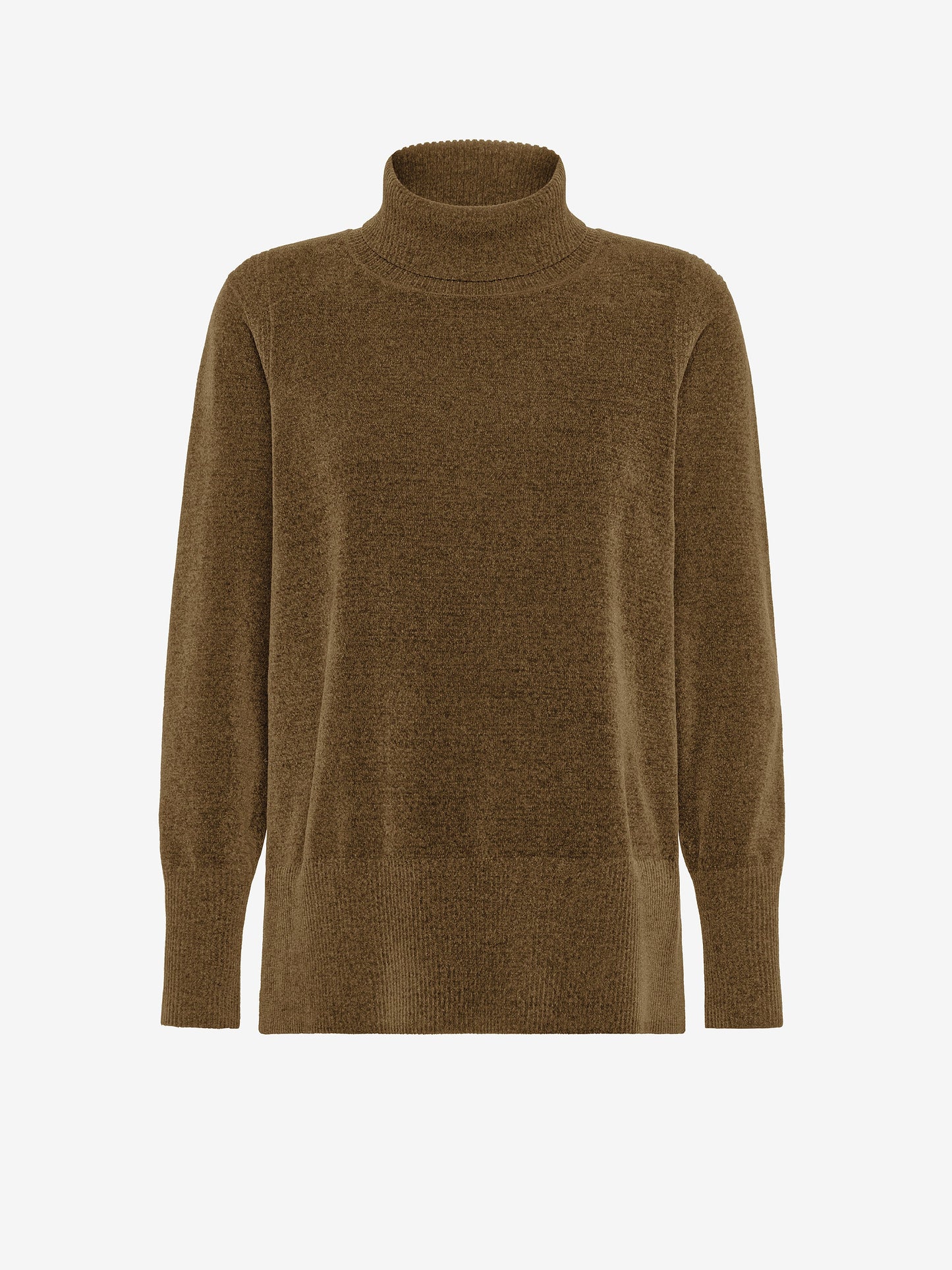 Velvet Vent Turtleneck Wom Knit