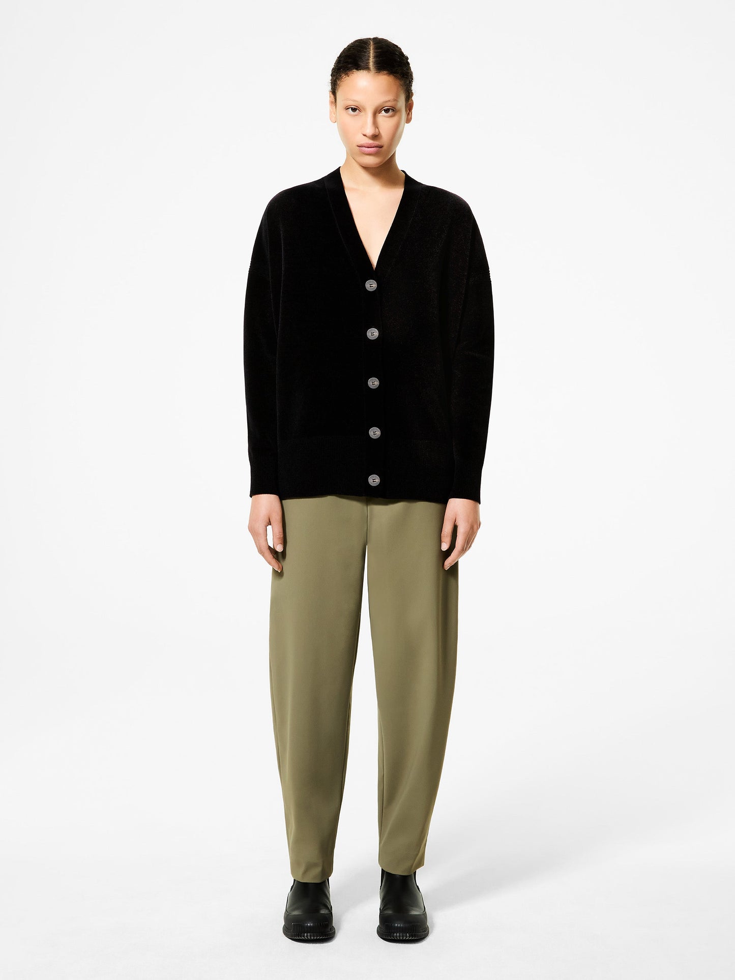 Velvet Vent Cardigan Wom Knit