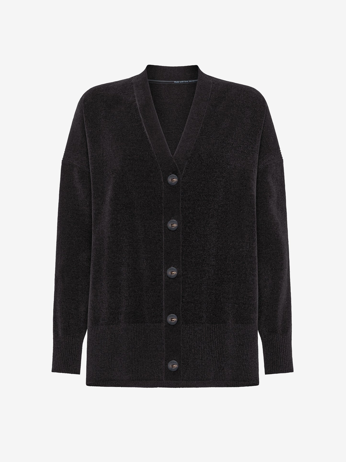 Velvet Vent Cardigan Wom Knit