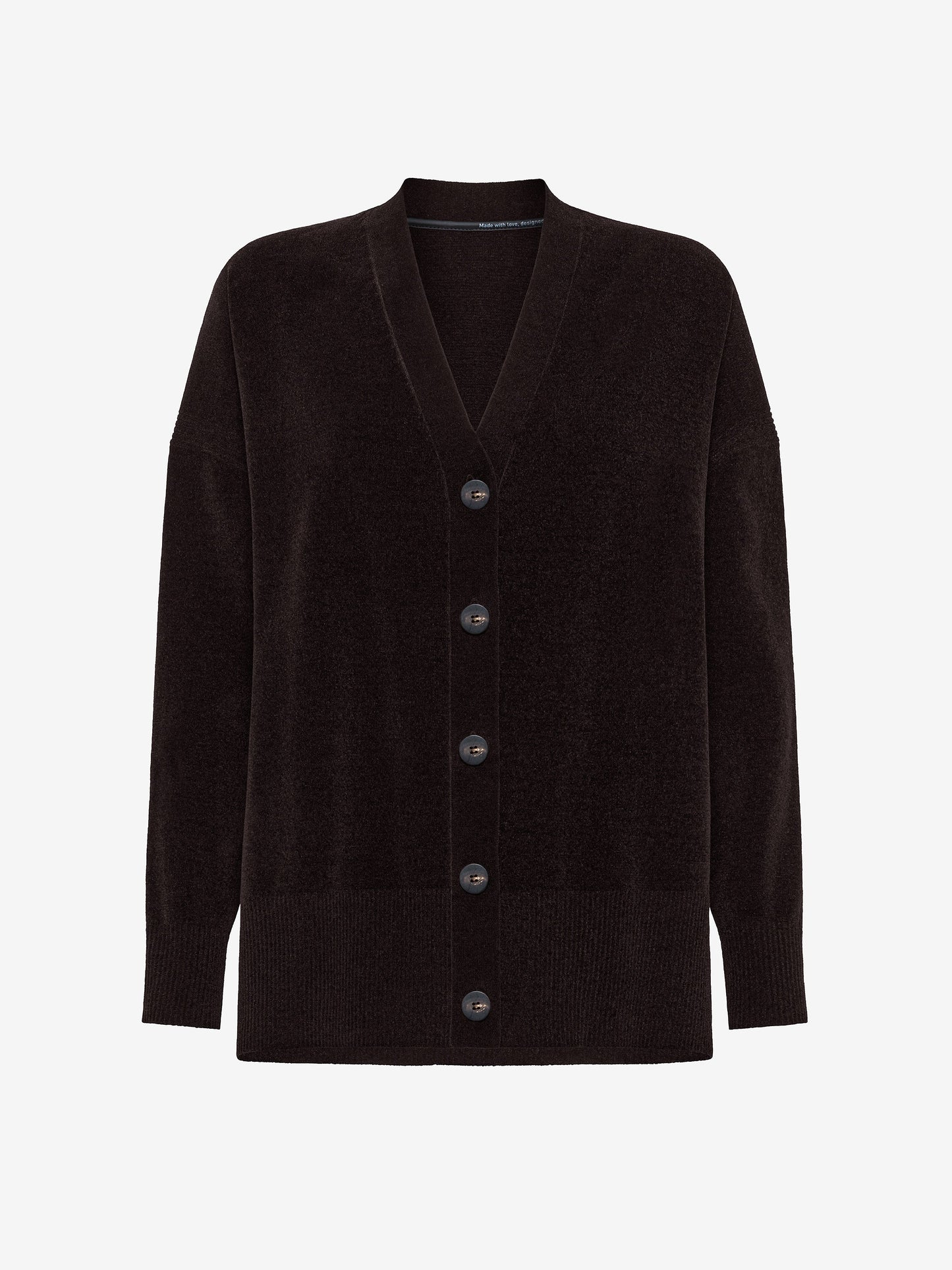 Velvet Vent Cardigan Wom Knit
