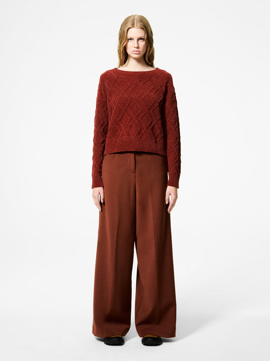 Velvet Fish Round Wom Knit