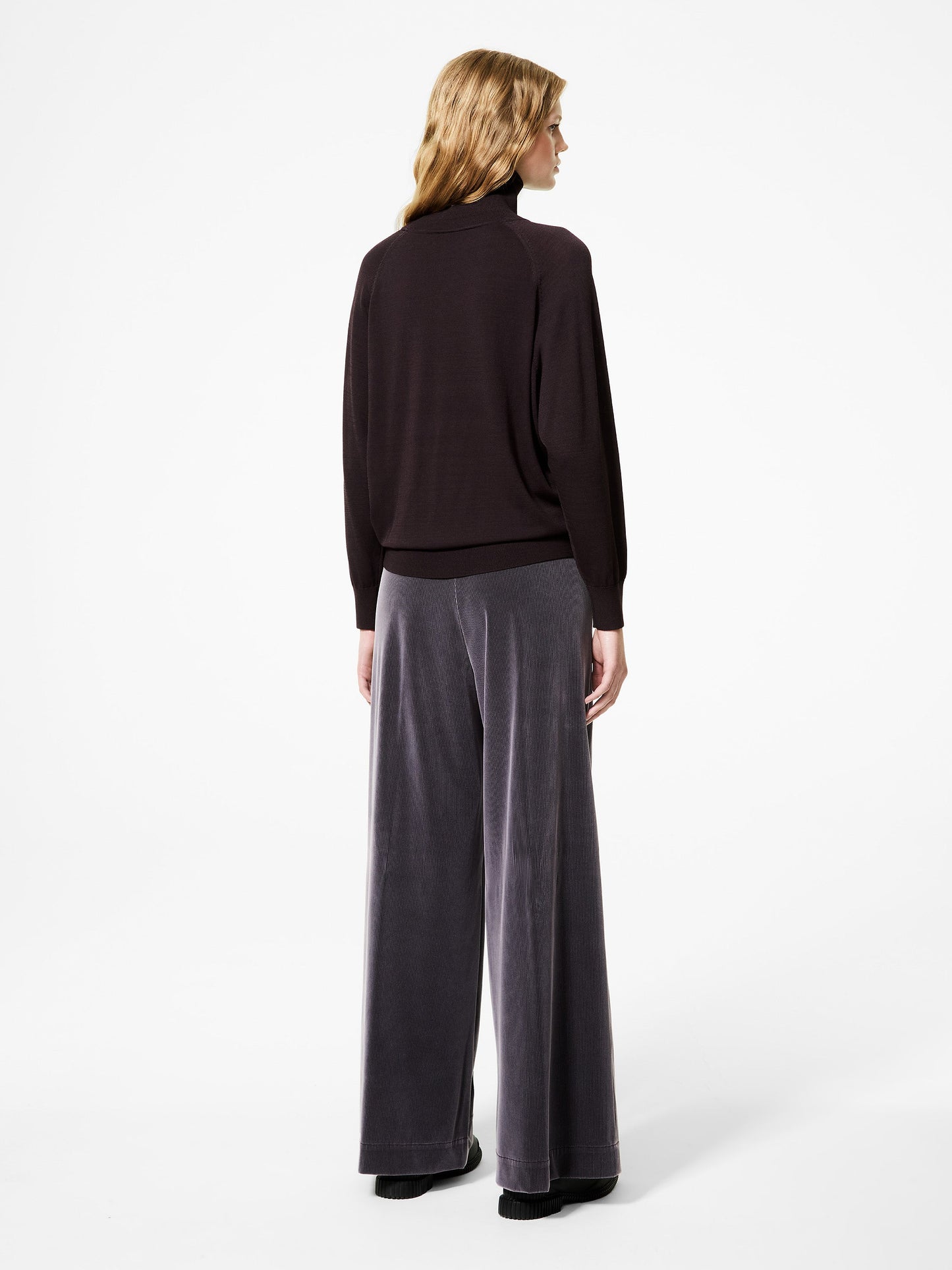 Cupro Turtleneck Wom Soft Knit
