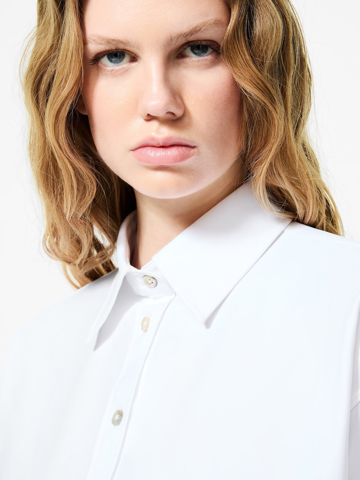 Oxford Jacquard Boyfriend Wom Shirt