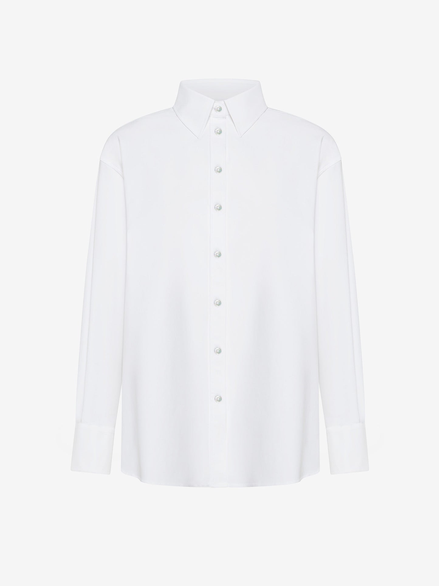 Oxford Jacquard Boyfriend Wom Shirt