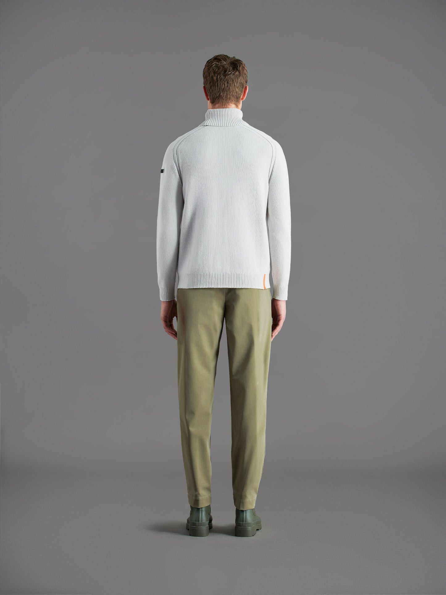 Cotton Plain Turtleneck Knit