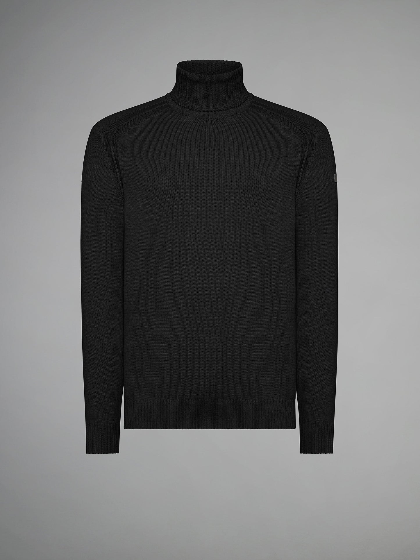 Cotton Plain Turtleneck Knit