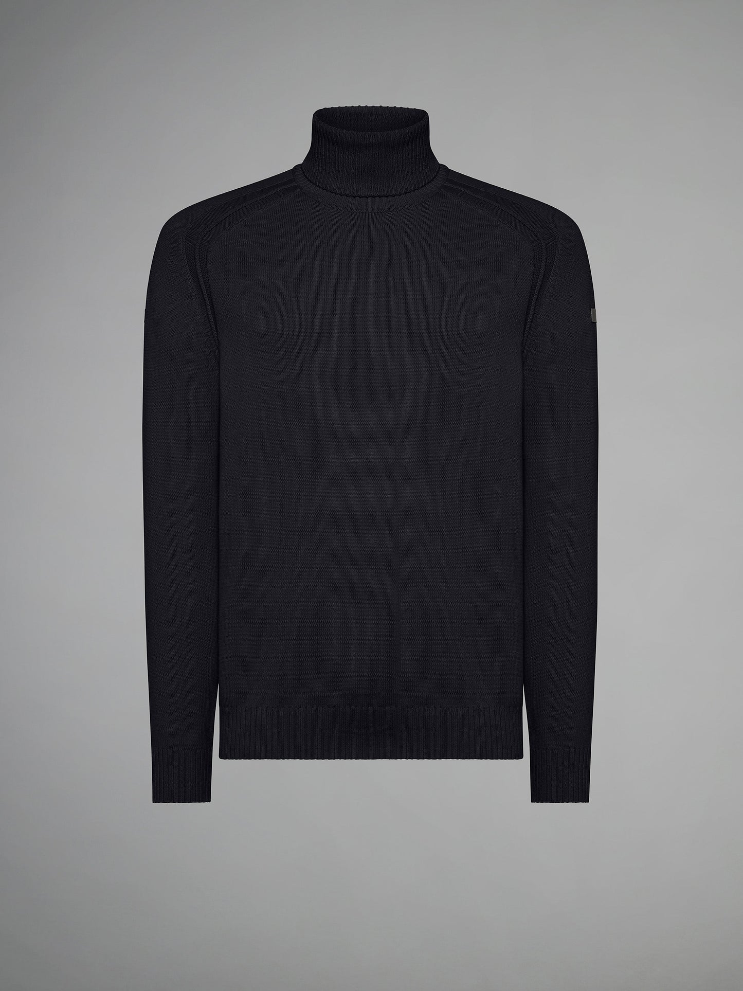 Cotton Plain Turtleneck Knit