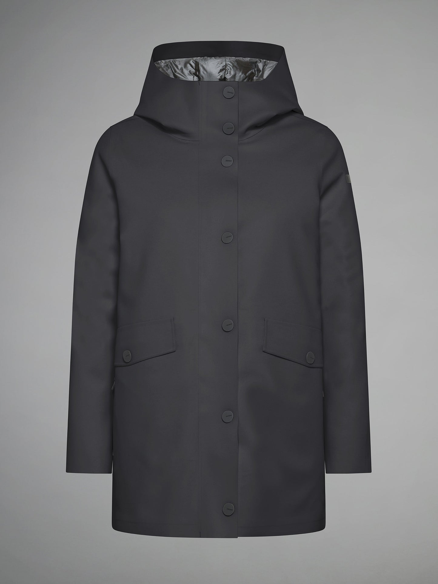 Rubber Double Parka Wom Jkt