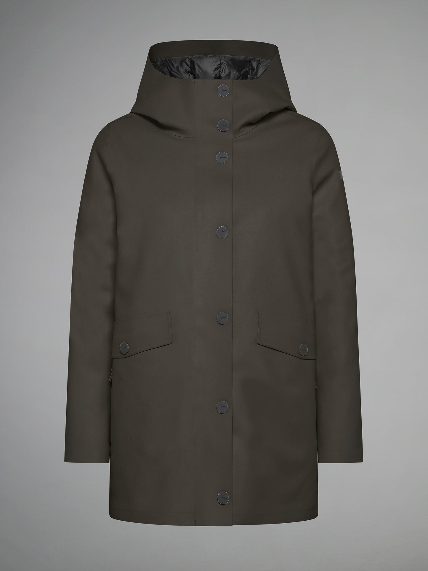Rubber Double Parka Wom Jkt