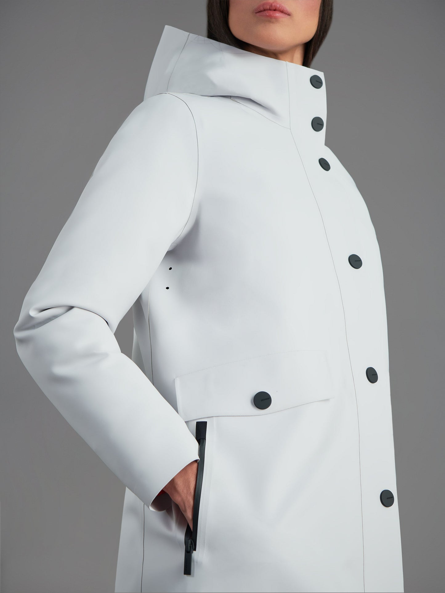 Rubber Double Parka Wom Jkt